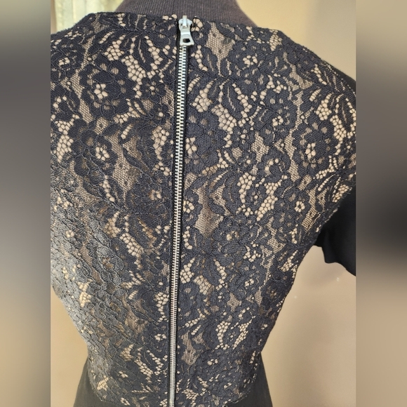 Elegant Black Rebecca Taylor Dress Size 2 - Picture 6 of 8